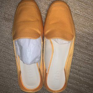 Tibi Yellow Slip On flats